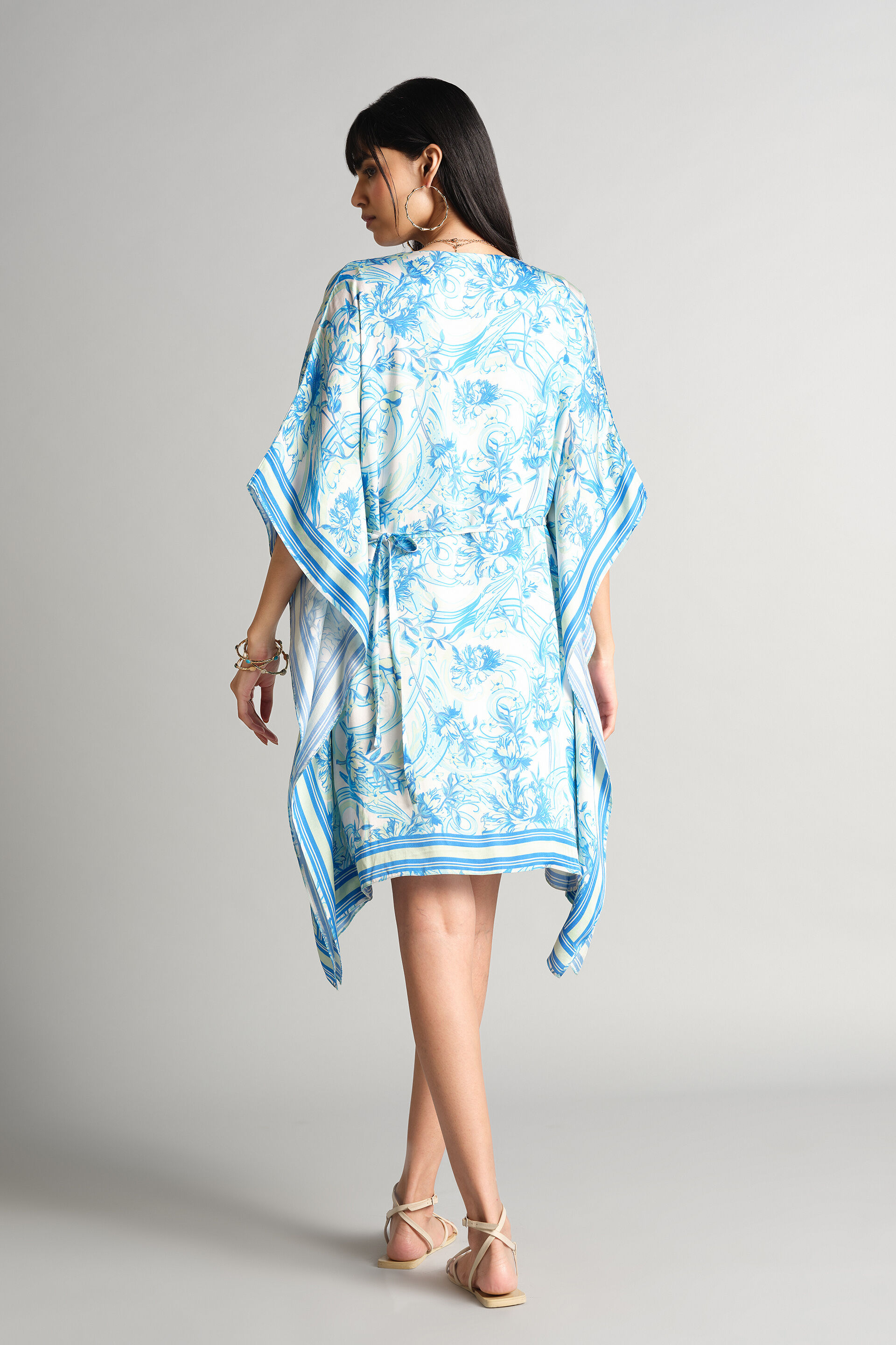 Abstract Blue Dress, Blue, image 6